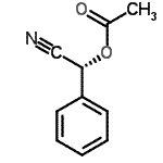 结构式 CAS# 119718-89-7, (R)-氰基(苯基)甲基乙酸酯