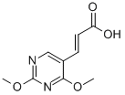 结构式 CAS# 119923-27-2, (2E)-3-(2,4-二甲氧基-5-嘧啶基)-2-丙烯酸