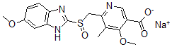 structure of CAS# 120003-84-1, Omeprazole acid sodium salt;Disodium;4-Methoxy-6-[(6-Methoxy-1H-Benzimidazol-2-Yl)Sulfinylmethyl]-5-Methyl-Pyridine-3-Carboxylate;4-Methoxy-6-[(6-Methoxy-1H-Benzimidazol-2-Yl)Sulfinylmethyl]-5-Methyl-Pyridine-3-Carboxylate;Disodium;4-Methoxy-6-[(6-Methoxy-1H-Benzimidazol-2-Yl)Sulfinylmethyl]-5-Methyl-3-Pyridinecarboxylate;4-Methoxy-6-[(6-Methoxy-1H-Benzimidazol-2-Yl)Sulfinylmethyl]-5-Methyl-3-Pyridinecarboxylate;Disodium;4-Methoxy-6-[(6-Methoxy-1H-Benzimidazol-2-Yl)Sulfinylmethyl]-5-Methyl-Nicotinate;4-Methoxy-6-[(6-Methoxy-1H-Benzimidazol-2-Yl)Sulfinylmethyl]-5-Methyl-Nicotinate