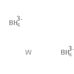 structure of CAS# 12007-10-2, Tungsten(6+) Bis[Hexahydridoborate(3-)]