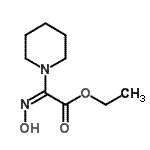 structure of CAS# 120209-12-3, Ethyl (2E)-(Hydroxyimino)(1-Piperidinyl)Acetate;Ethyl 2-(hydroxyimino)-2-piperidinoacetate;ethyl 2-(hydroxyimino)-2-piperidylacetate;MFCD09152743