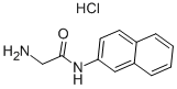 structure of CAS# 1208-12-4, 2-Amino-N-2-Naphthalenyl-Acetamide Hydrochloride (1:1);2-Amino-N-(2-Naphthyl)Acetamide Hydrochloride;2-Amino-N-Naphthalen-2-Yl-Ethanamide Hydrochloride;2-Amino-N-2-Naphthylacetamide Monohydrochloride