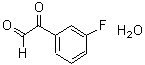 structure of CAS# 121247-01-6, (3-Fluorophenyl)(Oxo)Acetaldehyde Hydrate (1:1);2-(3-fluorophenyl)-2-oxoethanal, hydrate;3-Fluorophenylglyoxal hydrate;MFCD05664101