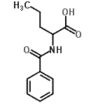 结构式 CAS# 121470-62-0, N-苯甲酰基正缬氨酸