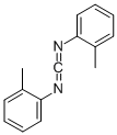 structure of CAS# 1215-57-2, N,N'-Bis(2-Methylphenyl)Methanediimine;(2-Methylphenyl)-[(2-Methylphenyl)Iminomethylene]Amine;Benzenamine, N,N'-Methanetetraylbis(2-Methyl-;Bis(O-Tolylcarbodiimide)