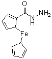 structure of CAS# 12153-28-5, (Hydrazinocarbonyl)Ferrocene;(Hydrazinocarbonyl)ferrocene [for HPLC Labeling]