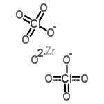 structure of CAS# 12205-73-1, Zirconium Diperchlorate Oxide Octahydrate;Zirconium diperchlorate oxide;Zirconyl perchlorate