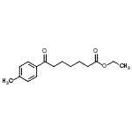 structure of CAS# 122115-49-5, Ethyl 7-(4-Methylphenyl)-7-Oxoheptanoate;ethyl 7-(4-methylphenyl)-7-oxoheptanoate