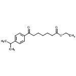 structure of CAS# 122115-50-8, Ethyl 7-(4-Isopropylphenyl)-7-Oxoheptanoate;Ethyl 7-(4-isopropylphenyl)-7-oxoheptanoate