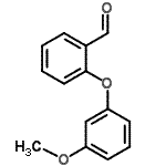structure of CAS# 122283-23-2, 2-(3-Methoxyphenoxy)Benzaldehyde;2-(3-Methoxyphenoxy)benzaldehyde;664162_ALDRICH