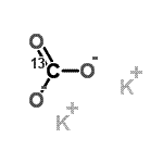结构式 CAS# 122570-45-0, 二钾(<sup>13</sup>C)碳酸酯