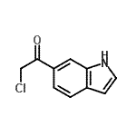 结构式 CAS# 123216-45-5, 2-氯-1-(1H-吲哚-6-基)乙酮