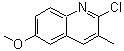structure of CAS# 123990-76-1, 2-Chloro-6-Methoxy-3-Methylquinoline;2-Chloro-6-methoxy-3-methyl-quinoline;Chloromethoxymethylquinoline;ZINC02577919