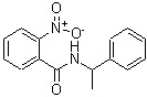 结构式 CAS# 124264-90-0, 2-硝基-N-(1-苯基乙基)苯甲酰胺