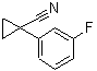 结构式 CAS# 124276-55-7, 1-(3-氟苯基)环丙烷甲腈
