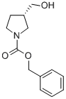 结构式 CAS# 124391-76-0, (3S)-3-(羟基甲基)-1-吡咯烷羧酸苄酯