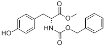 结构式 CAS# 124456-04-8, N-[(苯基甲氧基)羰基]-D-酪氨酸甲酯