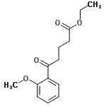 结构式 CAS# 124524-69-2, 乙基5-(2-甲氧基苯基)-5-氧代戊酸酯
