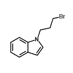 结构式 CAS# 125334-52-3, 1-(3-溴丙基)-1H-吲哚