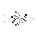 structure of CAS# 12549-23-4, Hexakis(Cyano-kappac)-Iron Cobalt Potassium Salt (1:1:2)