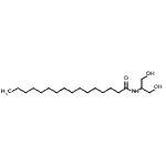 结构式 CAS# 126127-31-9, N-(1,3-二羟基-2-丙基)十六烷酰胺