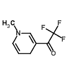 CAS 登录号：126159-36-2， 2,2,2-三氟-1-(1-甲基-1,4-二氢-3-吡啶基)乙酮