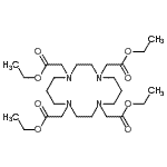 结构式 CAS# 126320-57-8, 四乙基2,2',2'',2'''-(1,4,8,11-四氮杂环十四烷-1,4,8,11-四基)四乙酸酯