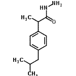 structure of CAS# 127222-69-9, 2-(4-Isobutylphenyl)Propanehydrazide;2-(4-ISOBUTYLPHENYL)PROPANOHYDRAZIDE;2-[4-(2-methylpropyl)phenyl]propanohydrazide;2-[4-(Isobutyl)phenyl]propionyl hydrazide