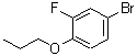 structure of CAS# 127326-77-6, 4-Bromo-2-Fluoro-1-Propoxybenzene;4-Bromo-2-fluoropropoxybenzene;MFCD09749657