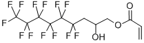 structure of CAS# 127377-12-2, 3-Perfluorohexyl-2-Hydroxypropyl Acrylate;2-Hydroxy-4,4,5,5,6,6,7,7,8,8,9,9,9-Tridecafluoronon-1-Yl Prop-2-Enoate;4,4,5,5,6,6,7,7,8,8,9,9,9-TRIDECAFLUORO-2-HYDROXYNONYL ACRYLATE;1H,1H,2H,3H,3H-Perfluoro(2-Hydroxynon-1-Yl) Acrylate 97%