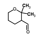 structure of CAS# 127441-14-9, 2,2-Dimethyltetrahydro-2H-Pyran-3-Carbaldehyde;2-(dihydroxymethyl)-2,5-dihydrofuran-2,5-diol;2,2-Dimethyltetrahydropyran-3-carbaldehyde;MFCD18814936