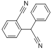 结构式 CAS# 127667-03-2, 2-[(R)-氰基-苯基甲基]苯甲腈