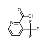 结构式 CAS# 128073-04-1, 3-(三氟甲基)-2-吡啶甲酰氯