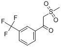 structure of CAS# 128306-96-7, 2-(Methylsulfonyl)-1-[3-(Trifluoromethyl)Phenyl]-Ethanone;3-(Methylsulfonylacetyl)Benzotrifluoride3-(Methylsulfonylacetyl)Benzotrifluoride;1-3[-(TRIFLUOROMETHYL)FLUOROPHENYL]-2-(METHYLSULFONYL)ETHANONE;2-(METHYLSULFONYL)-1-[3-(TRIFLUOROMETHYL)PHENYL]ETHANONE