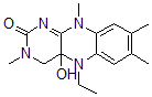 CAS 登录号：129119-76-2， 5-乙基-4a-羟基-3,7,8,10-四甲基-4H-苯并[g]蝶啶-2-酮
