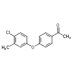 structure of CAS# 129644-20-8, 1-[4-(4-Chloro-3-Methylphenoxy)Phenyl]Ethanone