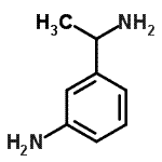 结构式 CAS# 129725-48-0, 3-(1-氨基乙基)苯胺