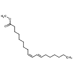 结构式 CAS# 13058-52-1, (9Z,11E)-9,11-十八碳二烯酸甲酯