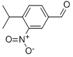 structure of CAS# 130766-91-5, 3-Nitro-4-Propan-2-Ylbenzaldehyde;4-Isopropyl-3-Nitro-Benzaldehyde;4-Isopropyl-3-Nitrobenzaldehyde;3-Nitro-4-Propan-2-Yl-Benzaldehyde