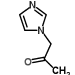 结构式 CAS# 131394-02-0, 1-(1H-咪唑-1-基)丙酮