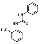 structure of CAS# 13140-49-3, 1-(2-Methylphenyl)-3-Phenylurea;1-(2-methylphenyl)-3-phenylurea;3-(2-methylphenyl)-1-phenylurea;Carbanilide, 2-methyl-