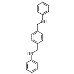 结构式 CAS# 13170-62-2, N,N'-[1,4-亚苯基二(亚甲基)]二苯胺