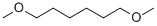 structure of CAS# 13179-98-1, 1,6-Dimethoxy-Hexane;Zinc02512232;Hexane, 1,6-Dimethoxy-;1,6-Dimethoxyhexane