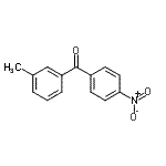 structure of CAS# 131822-45-2, (3-Methylphenyl)(4-Nitrophenyl)Methanone;3-methyl-4'-nitrobenzophenone