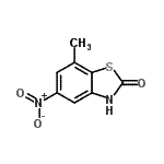 CAS 登录号：131908-89-9， 7-甲基-5-硝基-1,3-苯并噻唑-2(3H)-酮