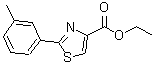 结构式 CAS# 132089-33-9, 2-(3-甲基苯基)-1,3-噻唑-4-羧酸乙酯