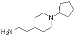 structure of CAS# 132740-61-5, 2-(1-Cyclopentyl-4-Piperidinyl)Ethanamine;[2-(1-cyclopentylpiperidin-4-yl)ethyl]amine;2-(1-cyclopentylpiperidin-4-yl)ethanamine;4-piperidineethanamine, 1-cyclopentyl-