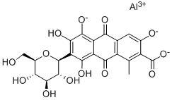 structure of CAS# 1328-60-5, C.I. Natural Red 4:1;C.I. Natural Red 4:1;CARMINE ALUM LAKE;ALUMINIUM CARMINE