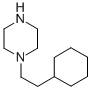 结构式 CAS# 132800-12-5, 1-(2-环己基乙基)-哌嗪