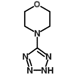 结构式 CAS# 133237-33-9, 4-(1H-四唑-5-基)吗啉